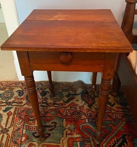 Primitive Single Drawer Accent Table