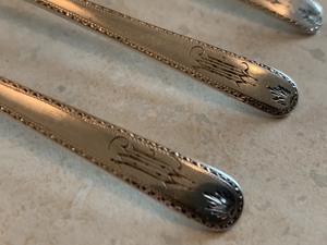 Six Antique Sterling Relish or Pickle Forks