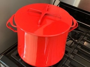 Red Dansk Stock Pot