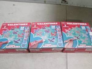 lot 70 image: 3 boxes of airplane valentines ...