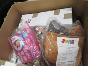 lot 91 image: box of holiday items and costumes ...