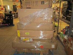 lot 114 image: pallet of medicine cabinets ...