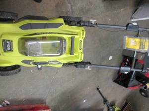 lot 156 image: ryobi 20 inch 40v lawn mower no bat...