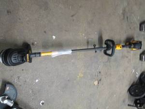 lot 164 image: dewalt 60v 15 inch weed whip no bat...