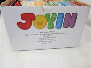 lot 183 image: joyin christmas gift foil wrapped e...
