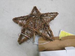 lot 185 image: 3 50 light ratten tree stars ...