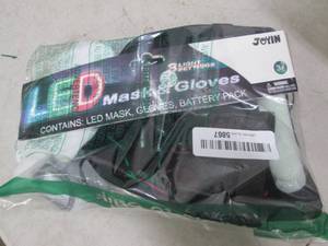 lot 199 image: led mask and gloves open box 3...