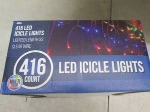 lot 200 image: 416 led icicle lights  lighted leng...