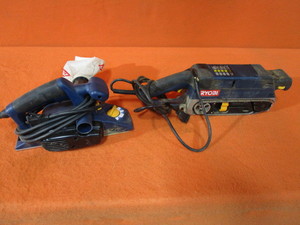 lot 21 image: Ryobi Planer & Belt Sander