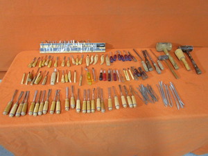 lot 45 image: Lot of Wood Carving Tools