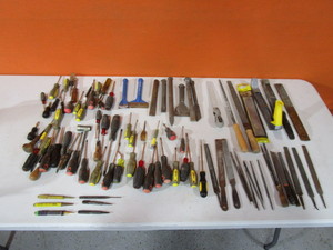 lot 47 image: Screwdrivers, Chisels, Punches, Files
