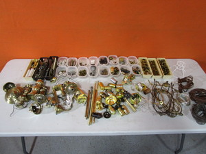 lot 96 image: Large Lot of Lamp Parts