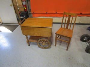 lot 145 image: Breakfast Cart & Chair