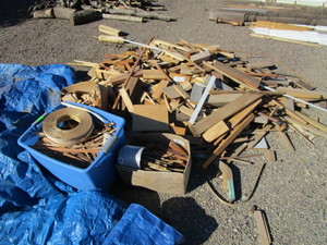 lot 107 image: Pile of Misc Craft Wood