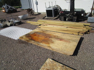 lot 109 image: New Pressure Treated Lumber, Plywood, Lattice Pcs
