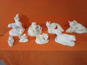 lot 205 image: Plaster Animals (see pics)