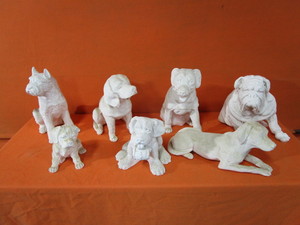 lot 206 image: Plaster Animals (see pics)