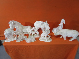 lot 210 image: Plaster Animals (see pics)