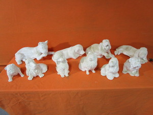 lot 211 image: Plaster Animals (see pics)