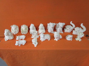 lot 213 image: Plaster Animals (see pics)