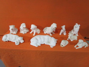 lot 215 image: Plaster Animals (see pics)