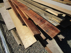 lot 105-A image: Pile of Rough Cut Hardwood