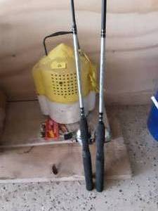 lot 21 image: 2-Shakespeare Synergy Rod & Reel Combos, Minnow Pail. Lures, 2-Other Reels