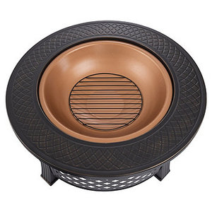 Pure Garden 32 Round Metal Fire Pit