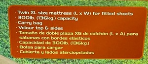 lot 134 image: Ozark Trail Elevated Twin XL Air Mattress - New in Unopened Box