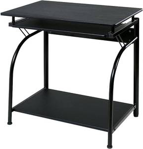 lot 161 image: Stanton Computer Desk wKeyboard, Black