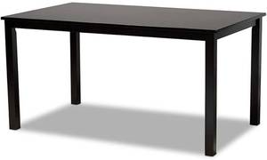 lot 199 image: Baxton Studio Eveline Rectangular Dining Table, Espresso