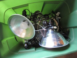 Clamp on lights, qty 9...