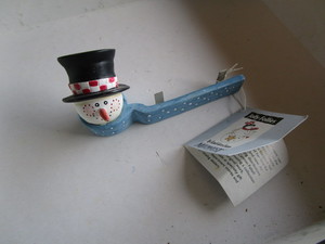 Snowman napkin rings and place card...