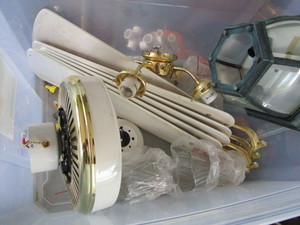 Ceiling fan with lights - take out...