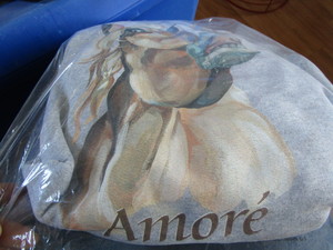 Sweatshirts, grey Amore, qty five ...