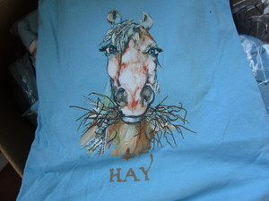 T-shirts, blue Hay, qty fifty-tw...