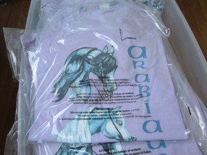 T-shirts, purple Arabians, seventy-...