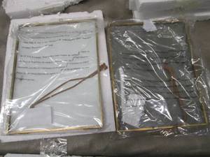 4 Floating Gold Frames...