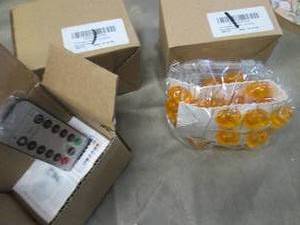 3- 30 ct 3D Pumpkin Lights with Rem...