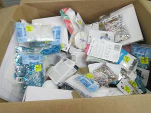 Box of  Overstock Craft Items & Mis...