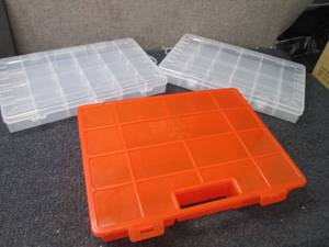 3 Plastic Craft Organizers...