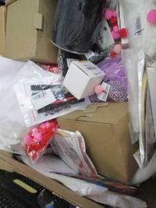 Box of  Overstock Craft Items & Mis...