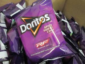 Case of 70 - 1 oz Bags Doritos Spicy Sweet Chili Reduced Fat past Date