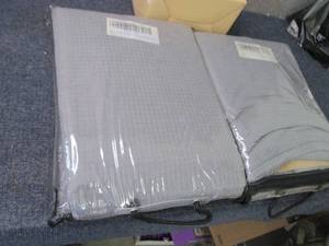 2 Grey Loveseat Covers...