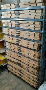 lot 30 image: 10 Shelf Metal Shelving Unit Full o...