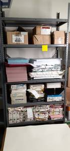 lot 36 image: Metal Shelf  36 X 18 X 84 Conte...