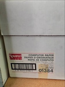 lot 63 image: Case of Sparco Computer Paper 12 P...