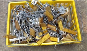 lot 73 image: Pegboard Display Hooks With Tags S...