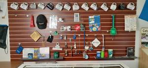lot 141 image: Slatwall Display Panel 4 X 8 Contents Not Included Buyer Responsible For Removal