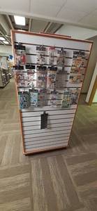 lot 143 image: Double Sided Slatwall Display Shelf...